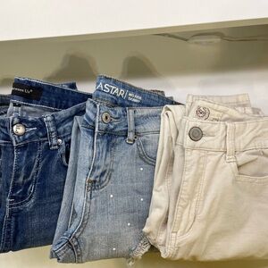 3pc skinny jeans bundle size 0